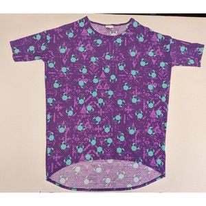 Lularoe Disney Irma Medium Minnie Mouse Tunic Hi Lo Top Oversized Fit Shirt EUC